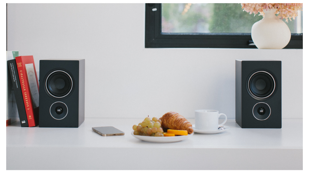 Black Alpha iQs on shelves in office