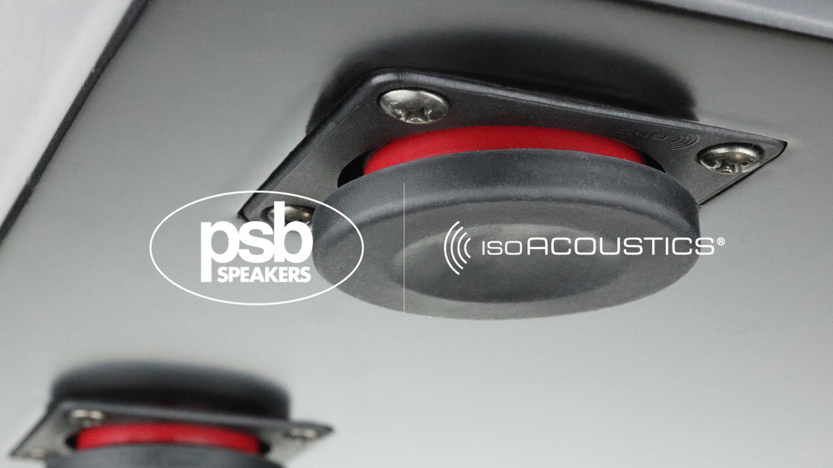 ISO acoustics and PSB Speakers Logo