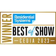 Cedia 2023 Residential systems winner logo.