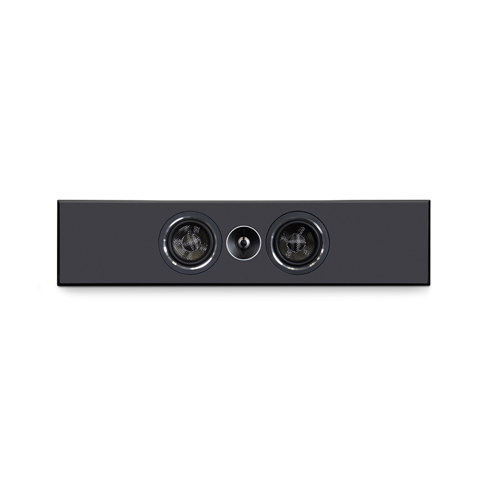 A black PWM1 on-wall speaker without the grille